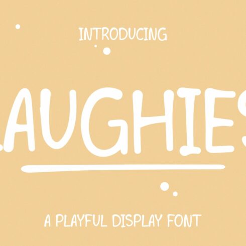 LAUGHIES - Playful Handwritten Font cover image.