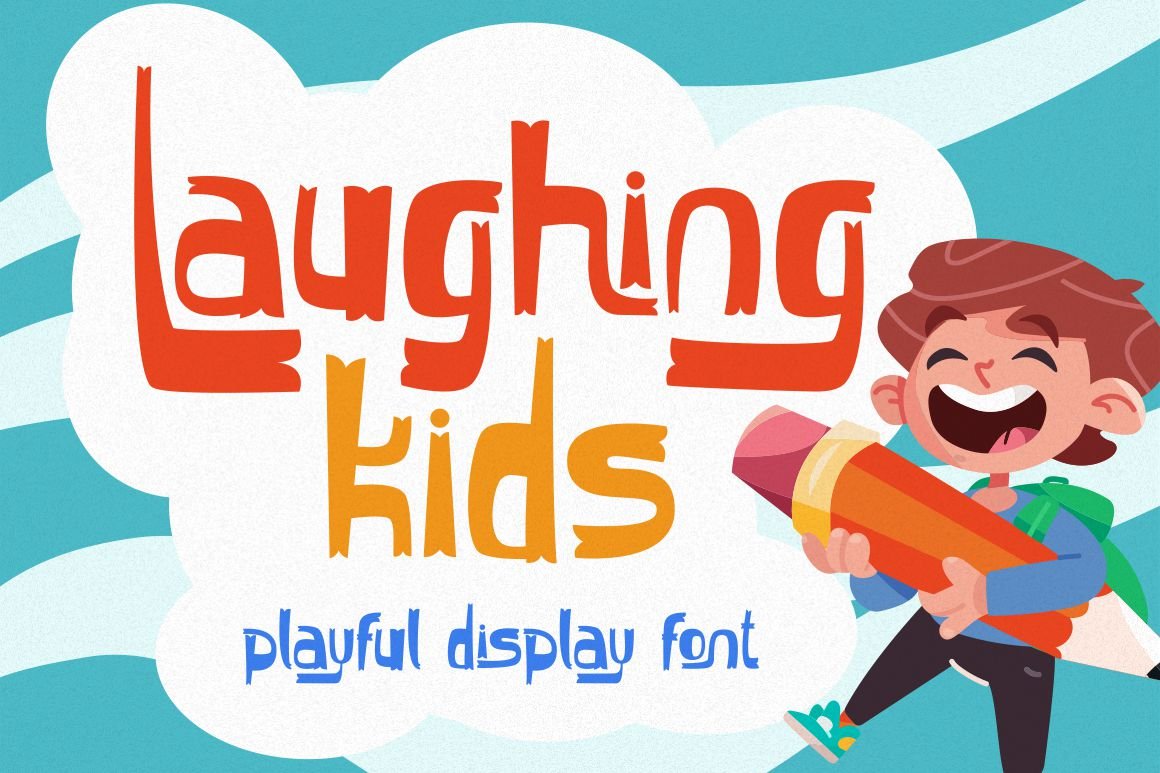 Laughing Kids - Playful Display Font cover image.