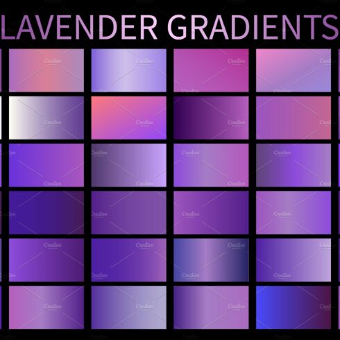 Lavender Gradients GRD. AI. Vectorcover image.