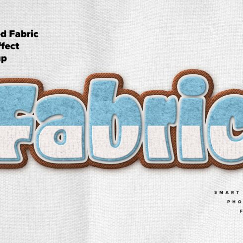 Layered Fabric Text Effect Mockupcover image.