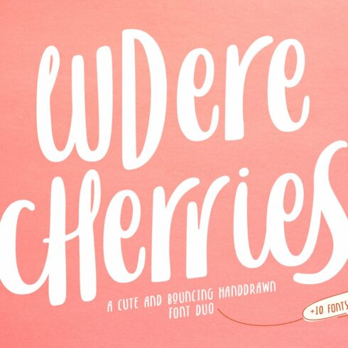 Cherries - 12 Fonts Styles cover image.