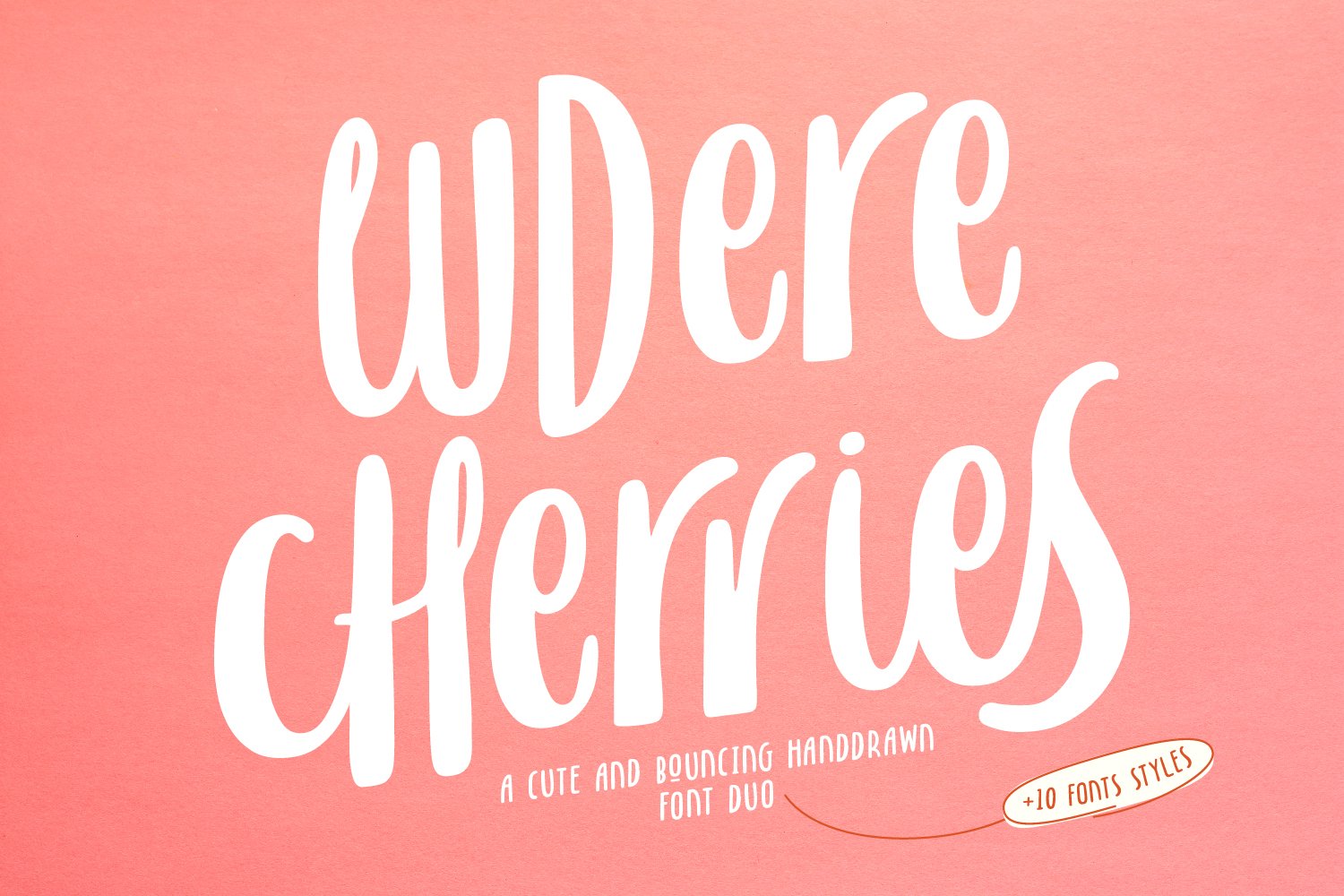 Cherries - 12 Fonts Styles cover image.