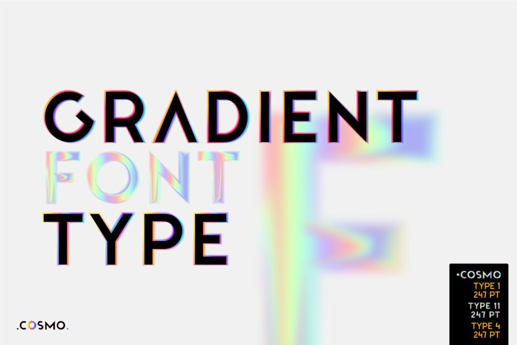 Cosmo. OTF-SVG Hologram family. – MasterBundles