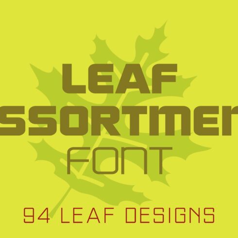 Leaf Assortment Font cover image.