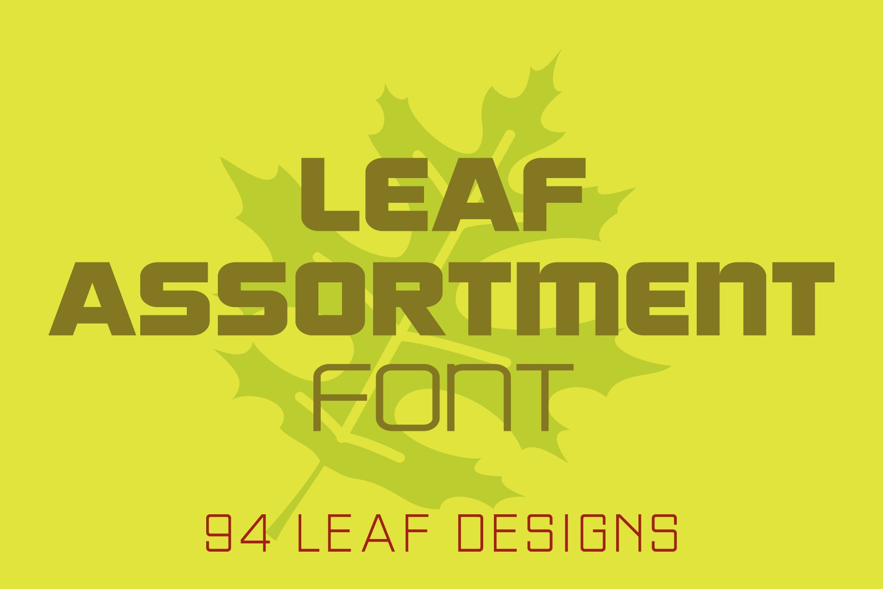 Leaf Assortment Font cover image.