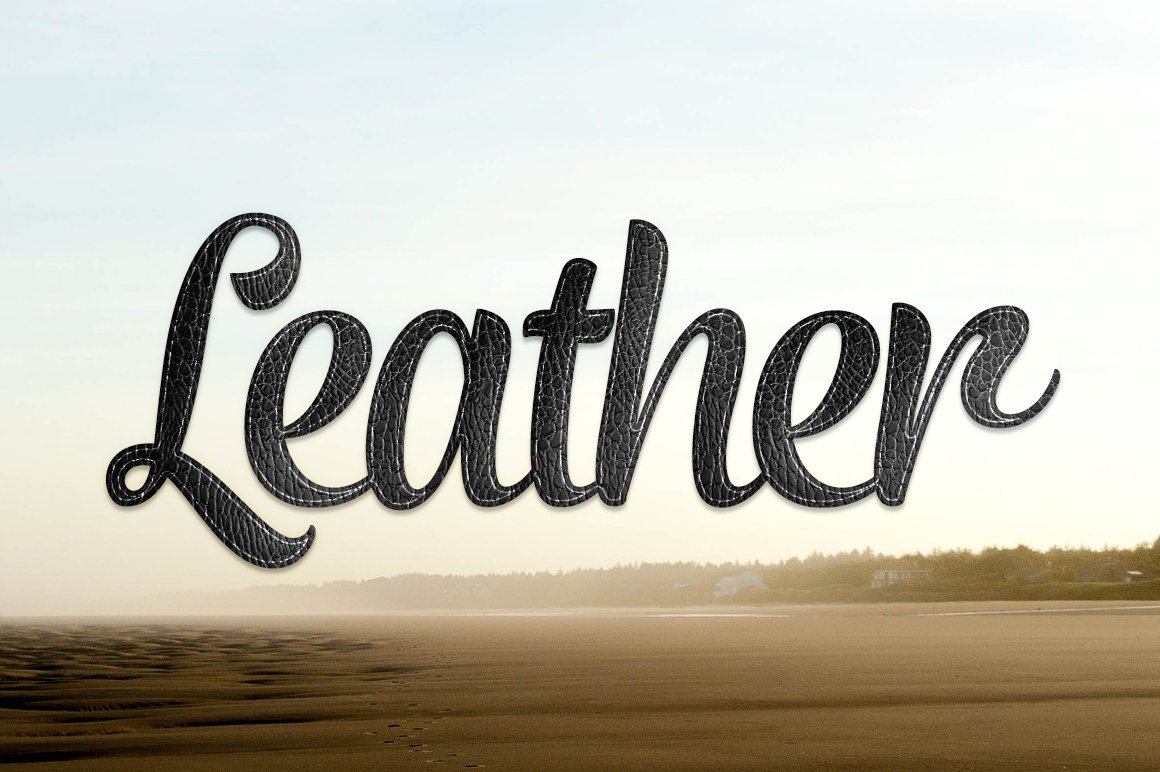 Leather Photoshop Layer Stylescover image.