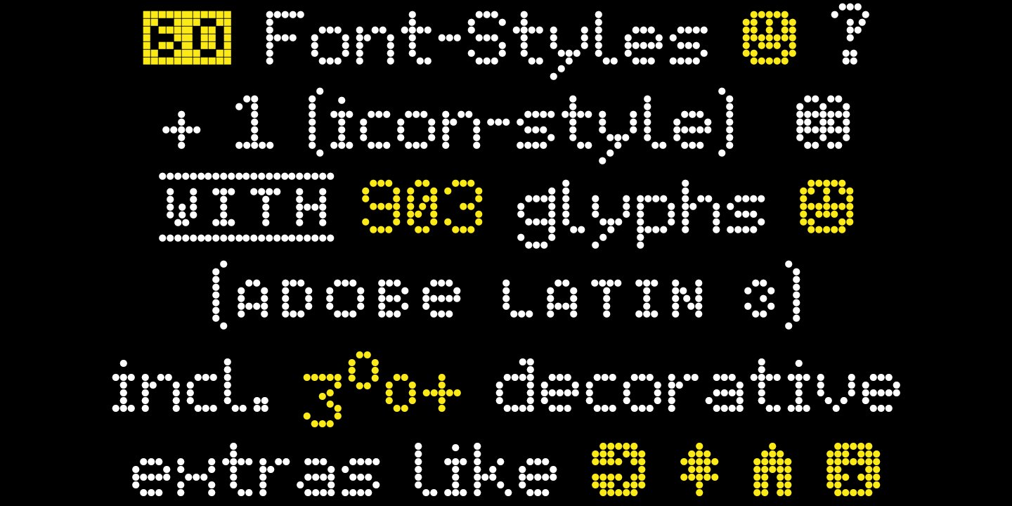 led pixel type specimen by typo graphic design 6 571
