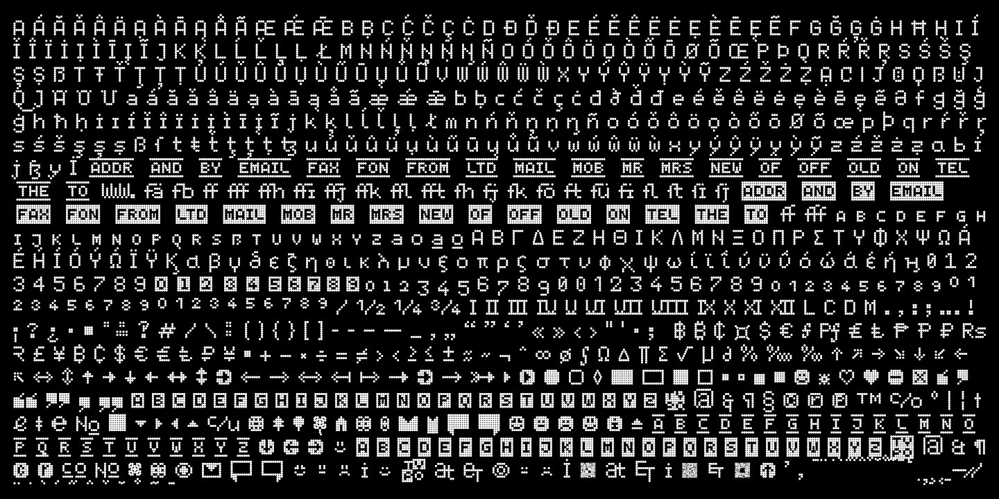 led pixel type specimen by typo graphic design 8 421