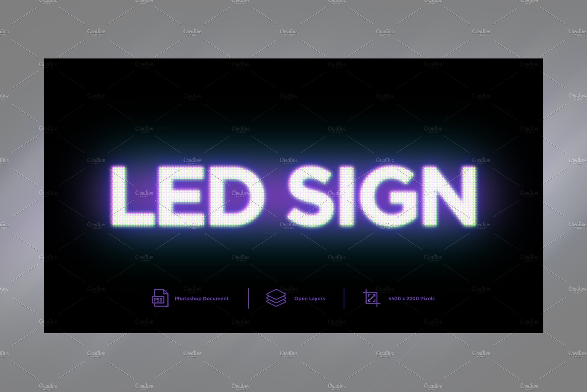 LED Sign Text Effect Designcover image.