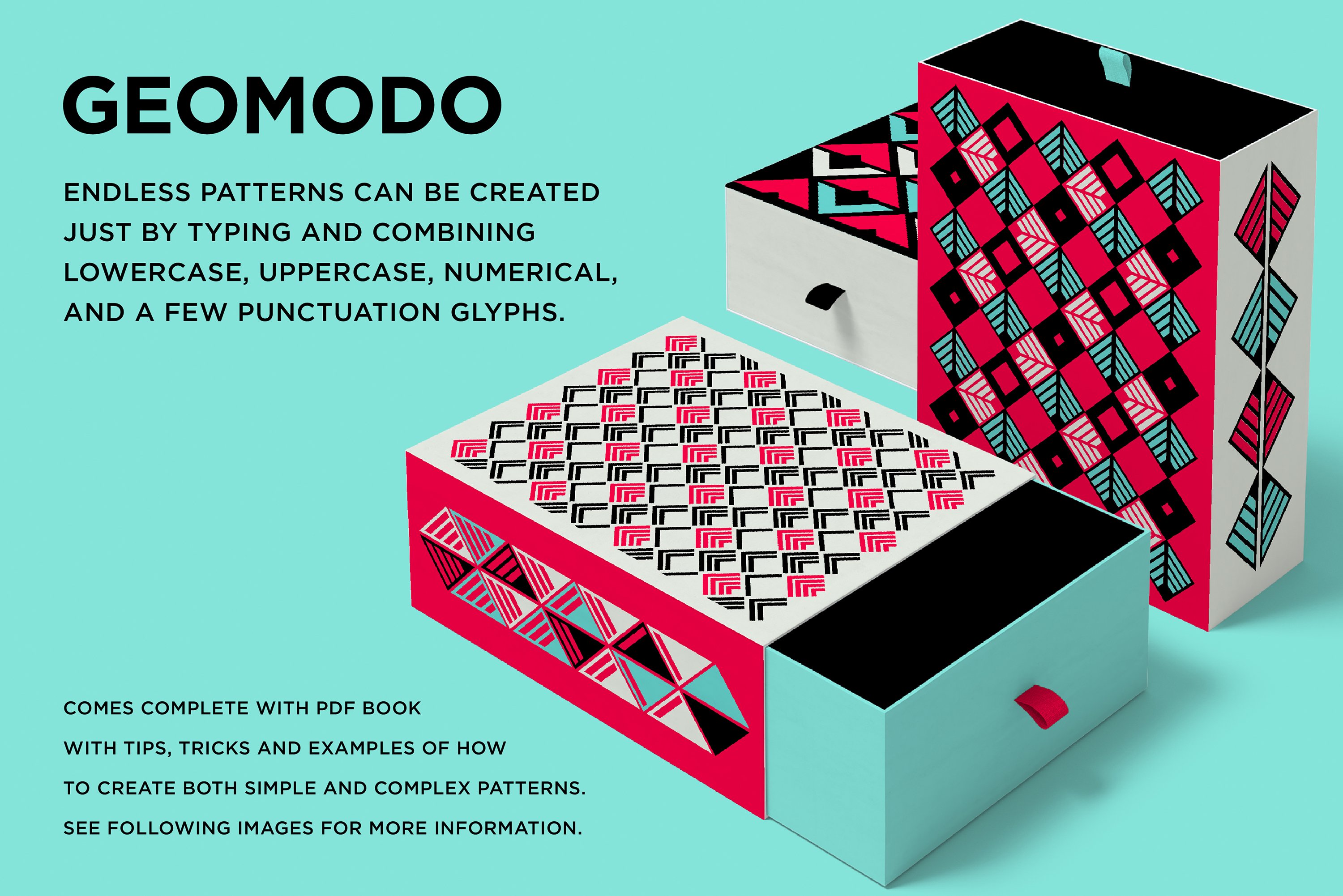 GEOMODO FONT & VECTOR preview image.