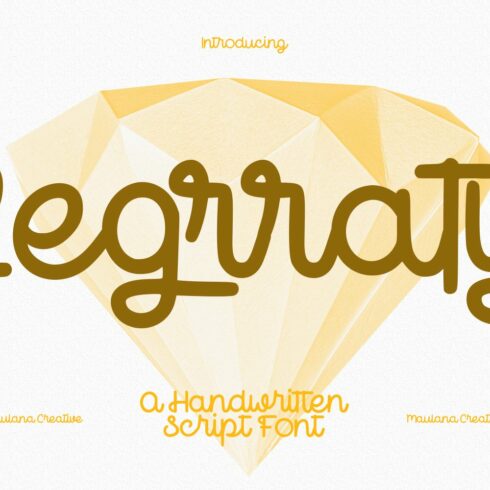 Legrraty Retro Script Font cover image.