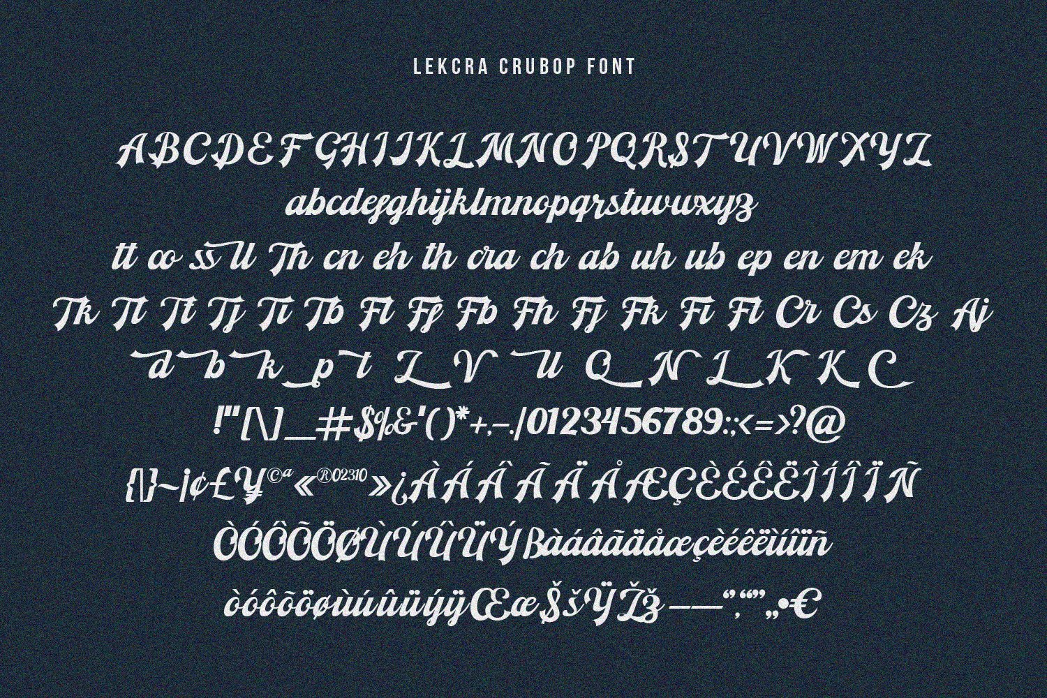 lekcra crubop font 7 345