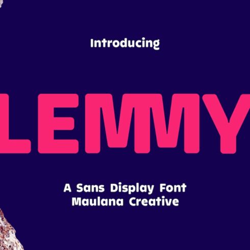 Lemmy Sans Display Font cover image.