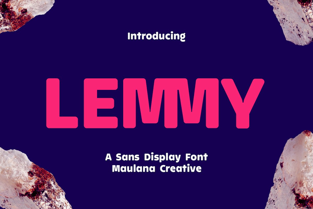 Lemmy Sans Display Font cover image.