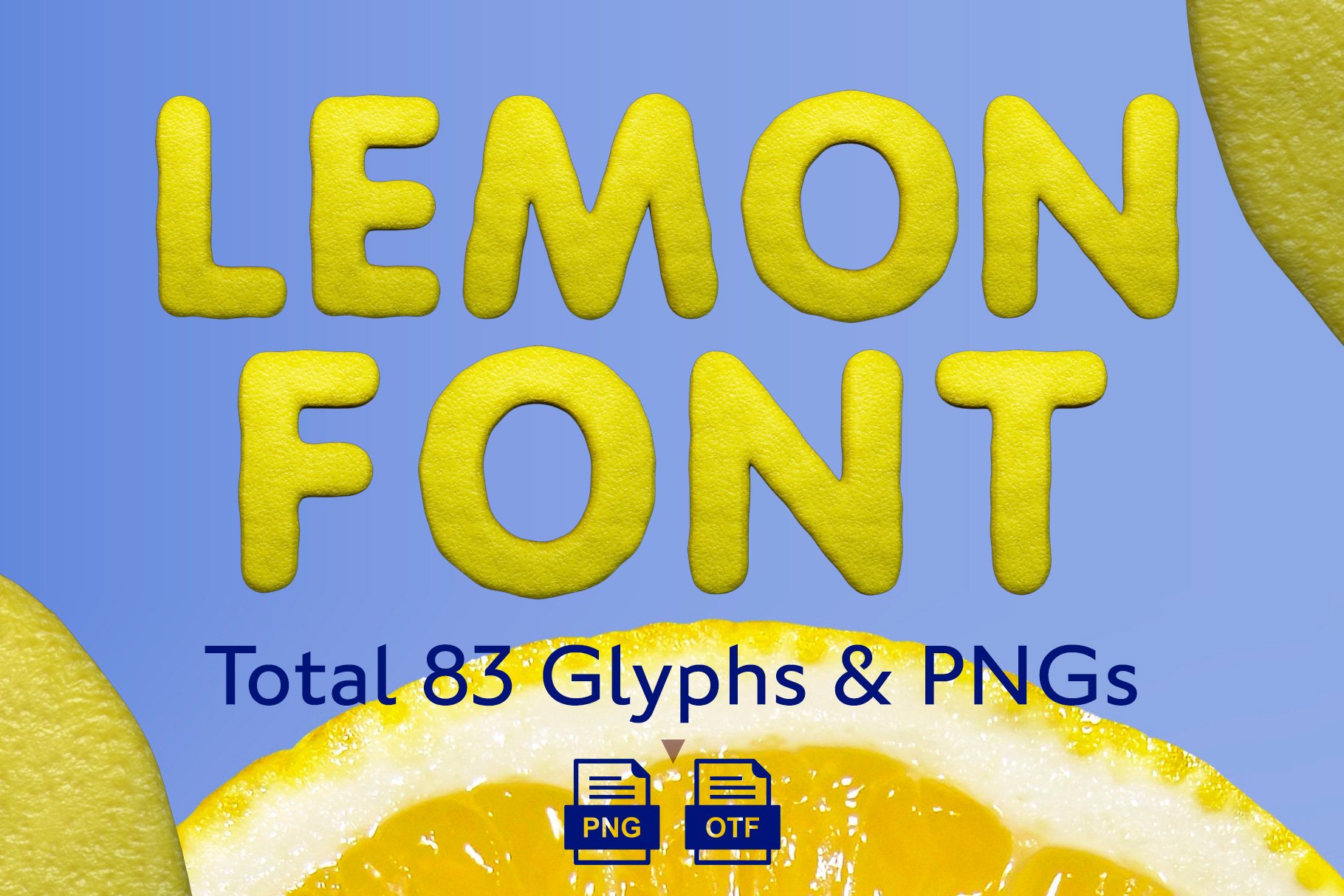 Lemon 3D Lettering Set & Color Font cover image.