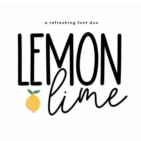 Lemon Lime - A Handwritten Font Duo cover image.
