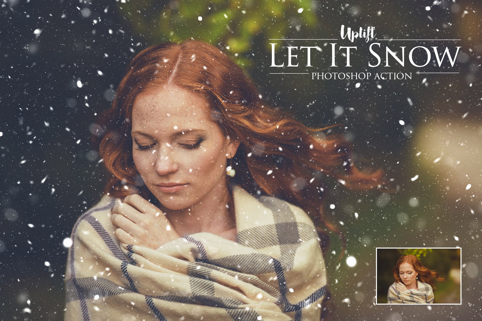 Let It Snow! Photoshop Actionpreview image.