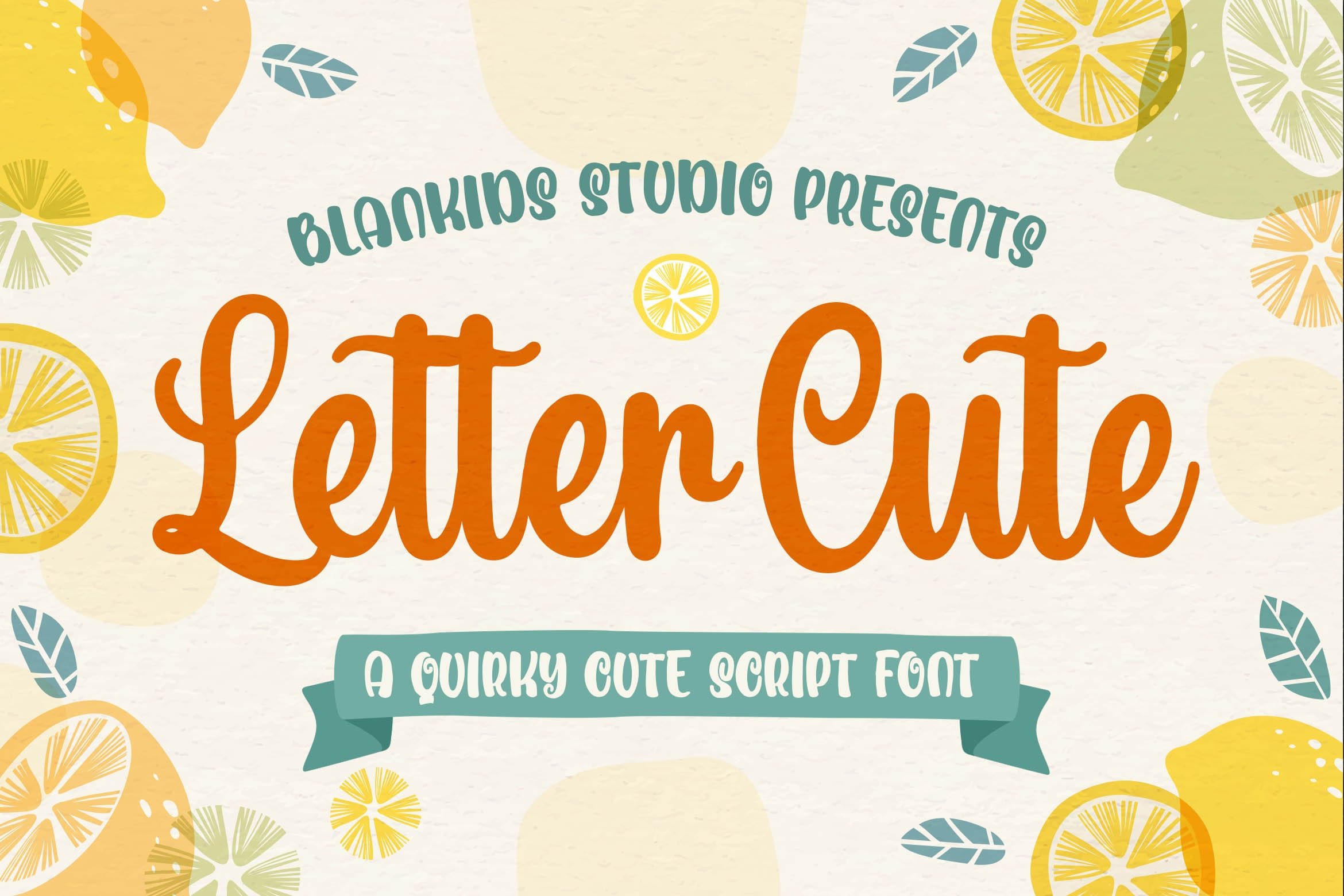 Letter Cute a Cute Script Font cover image.