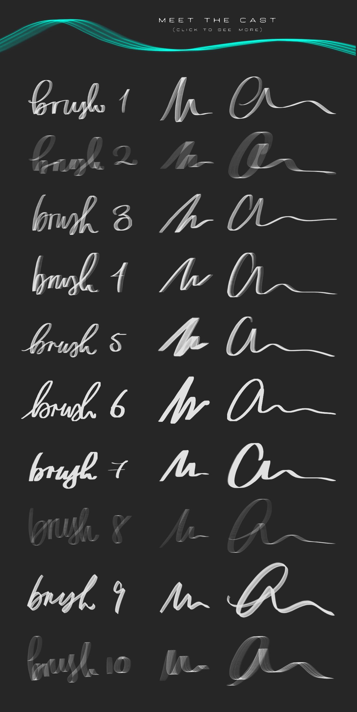 lettering brushes preview 11 update 756