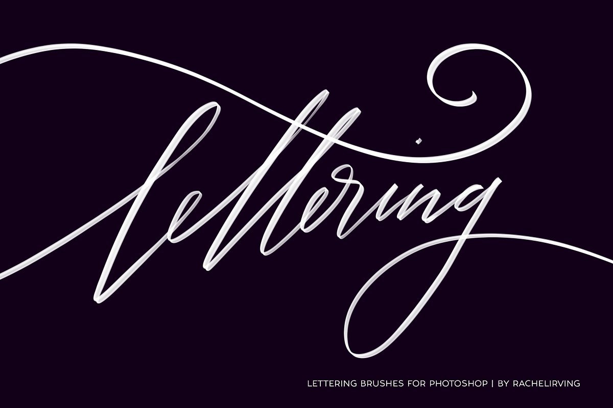 Lettering Brushes For Photoshopcover image.