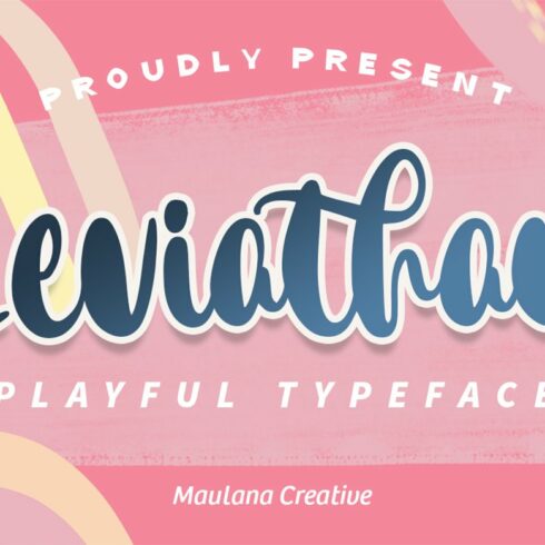 Leviathan Playful Typeface cover image.