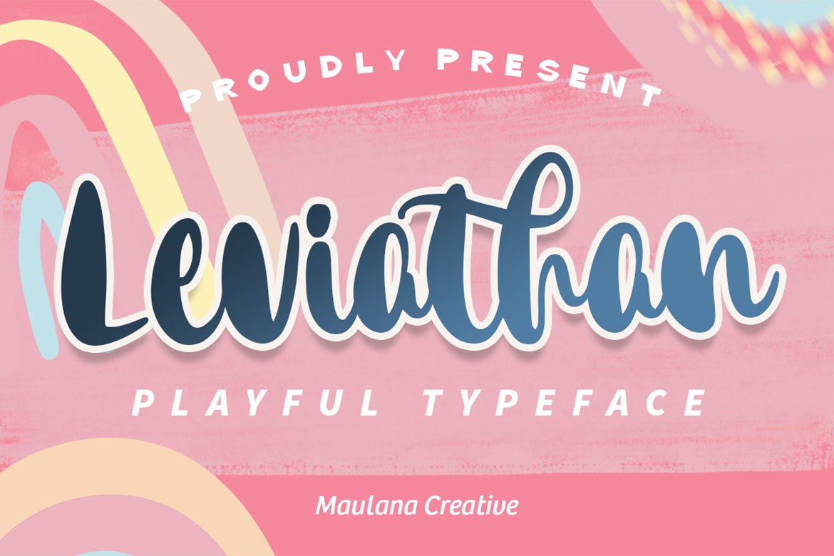 Leviathan Playful Typeface cover image.