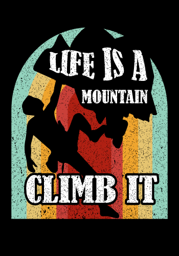 life is mountain desing 444