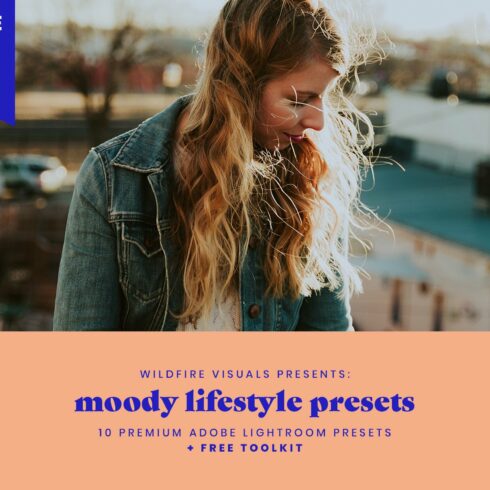 Moody Lifestyle Presets +TOOLKITcover image.