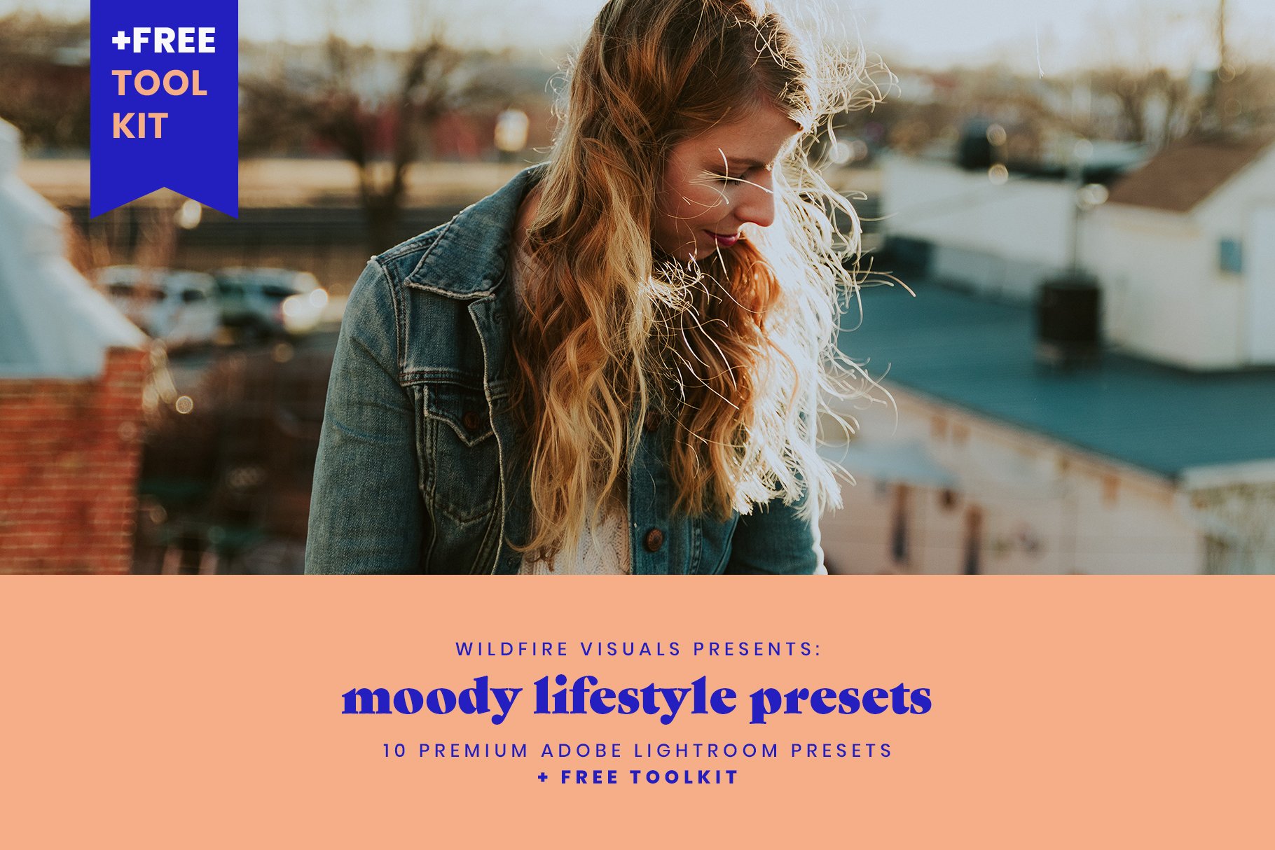 Moody Lifestyle Presets +TOOLKITcover image.