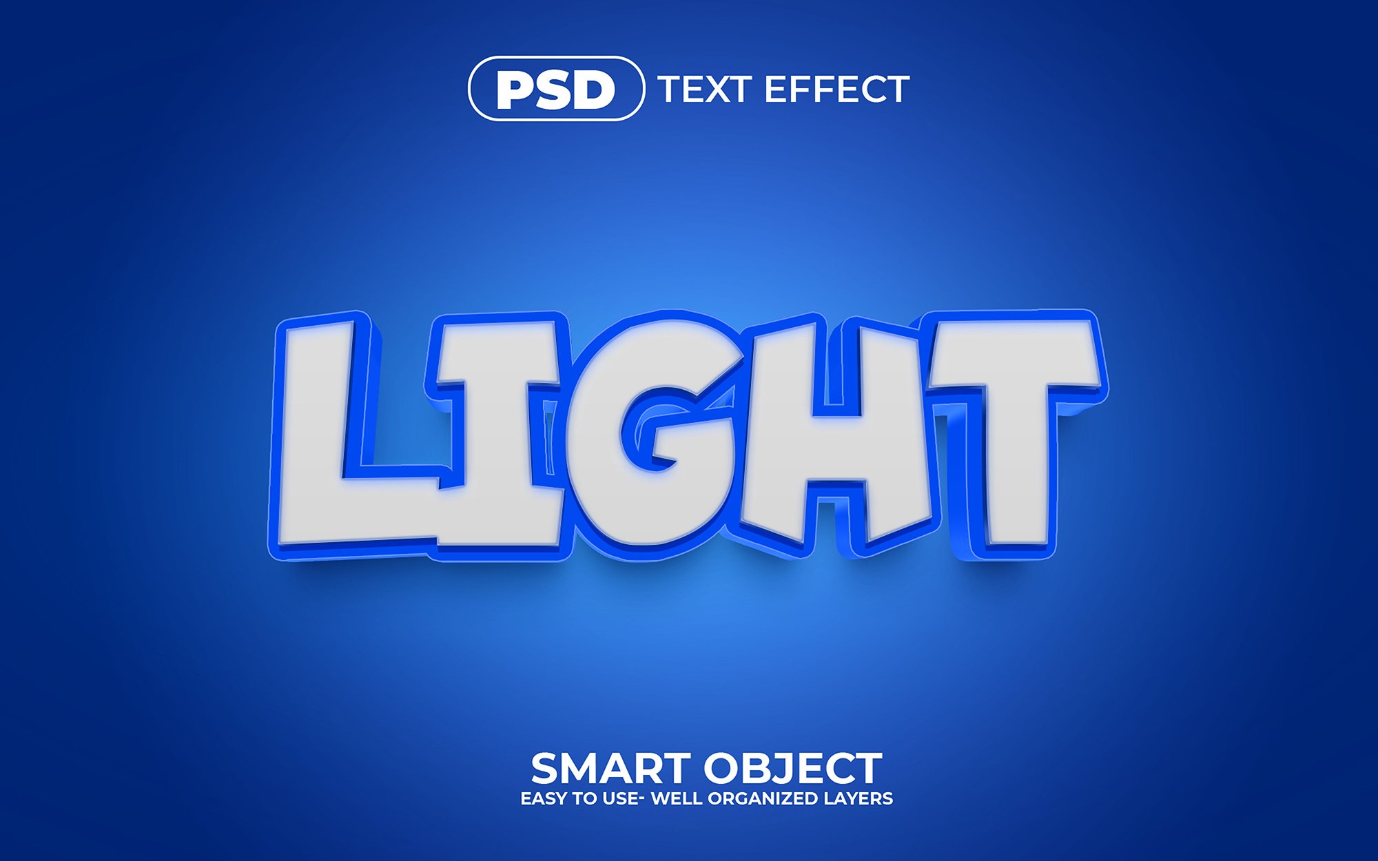 Light 3D Editable Text Effect Stylecover image.