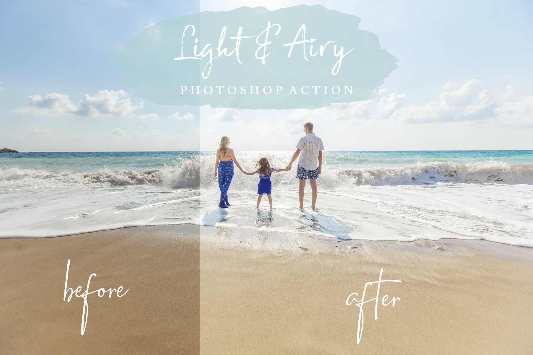 Light and Airy Photoshop Actionpreview image.