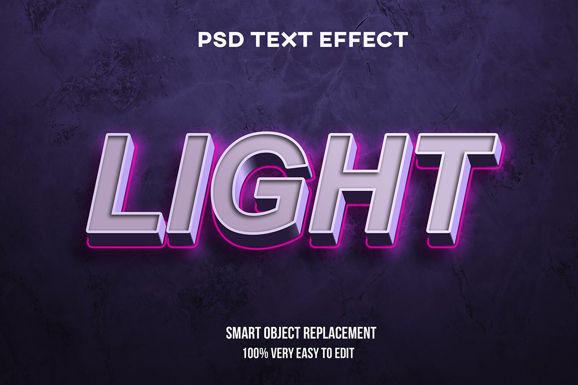 Light Text Effect Psdcover image.