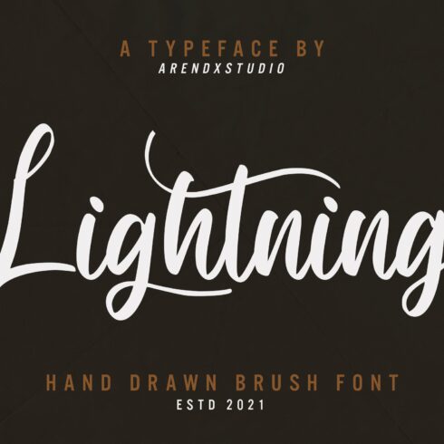 Lightning - Hand Draw Brush Font cover image.