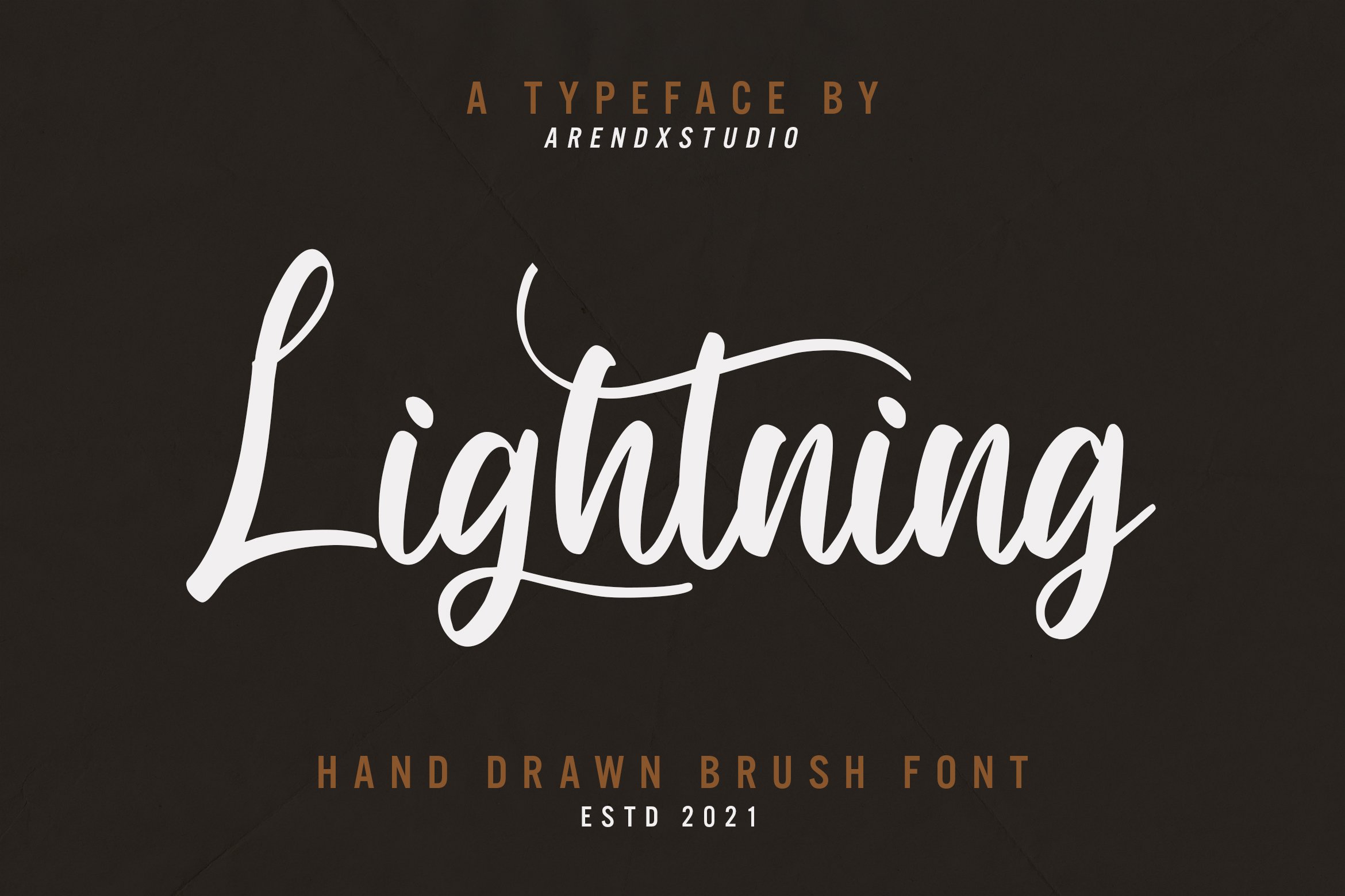 Lightning - Hand Draw Brush Font cover image.