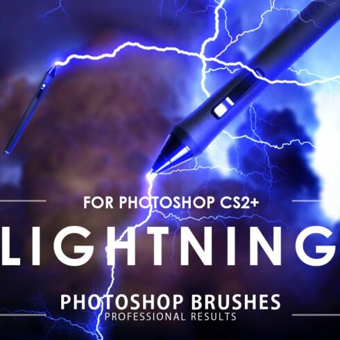 Lightning Photoshop Brushescover image.