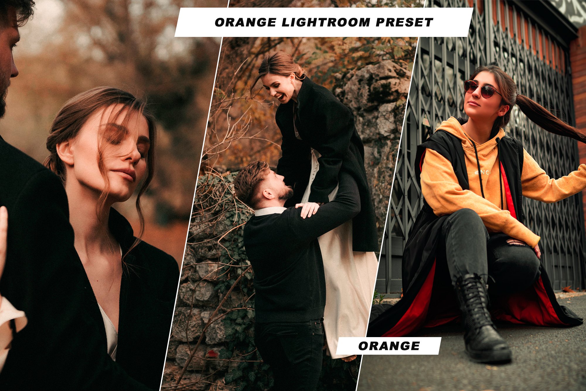 Orange Lightroom Presetcover image.