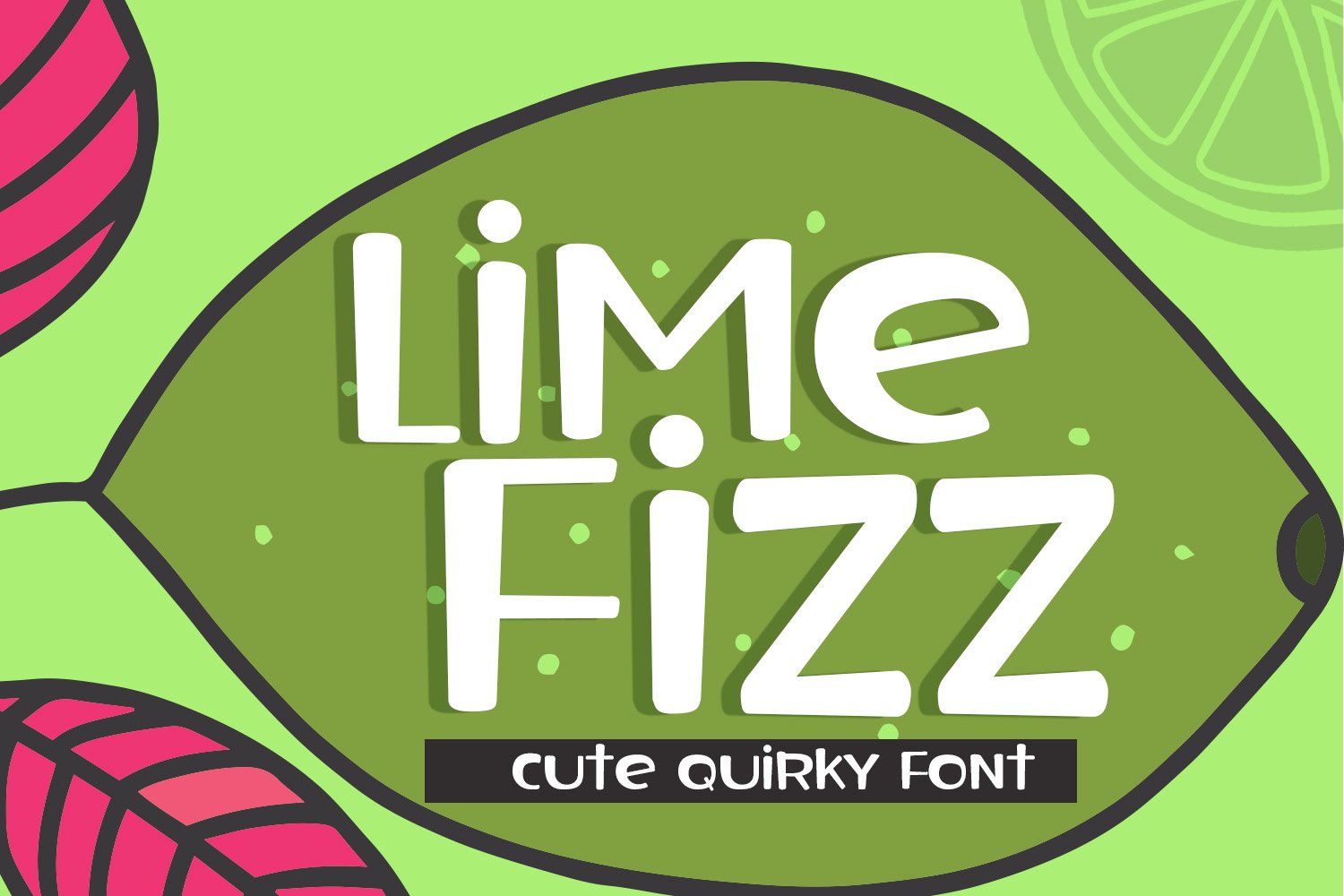 Lime Fizz Sans Serif Font cover image.