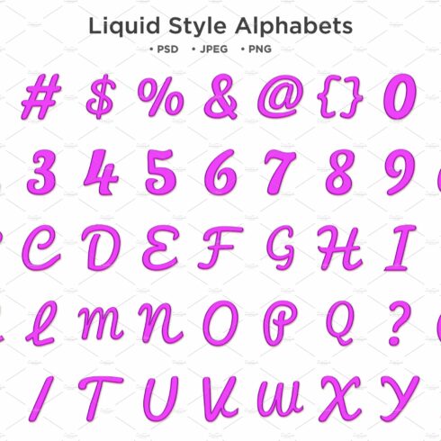 Liquid Style Alphabet Typographycover image.