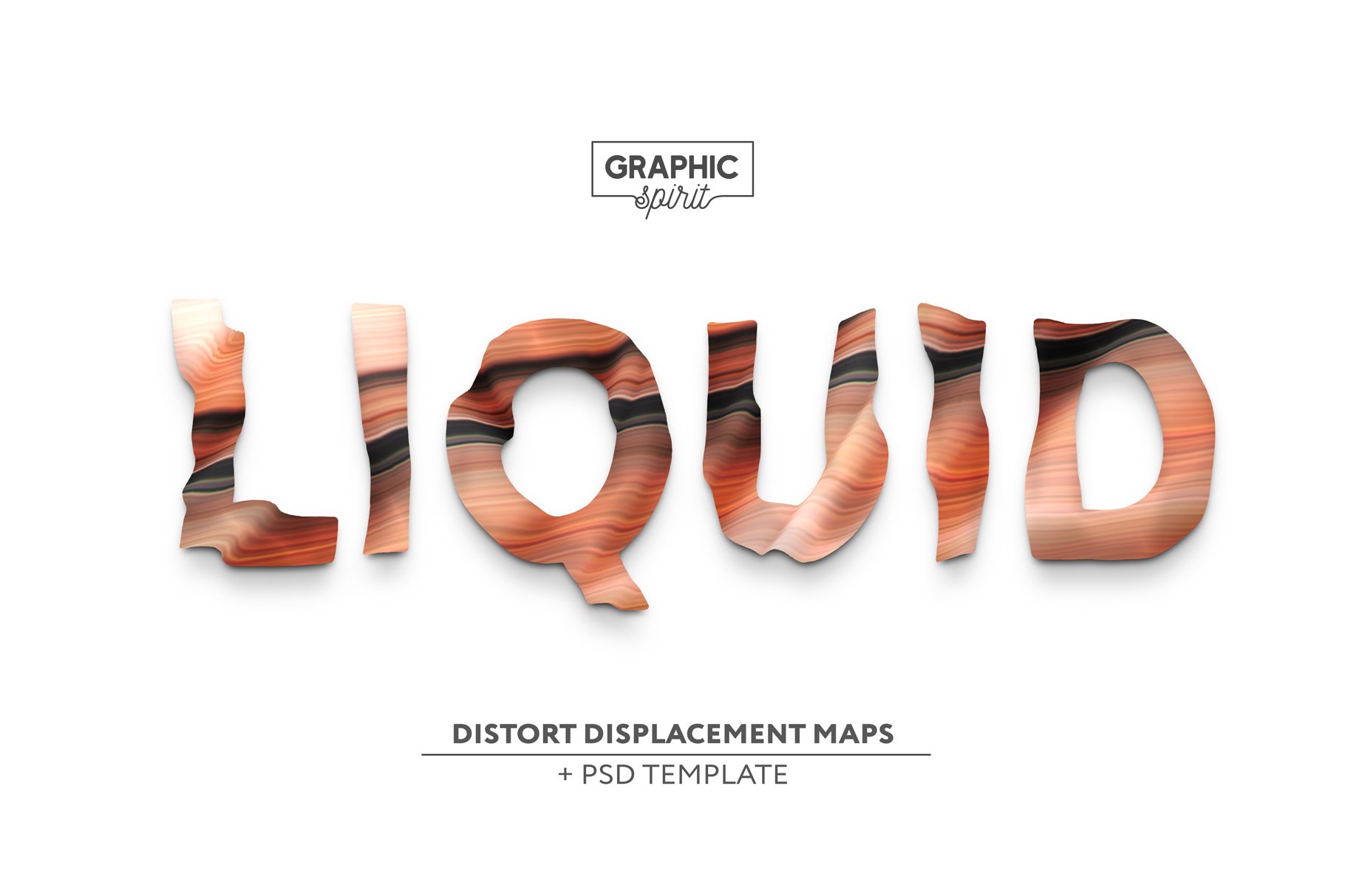 LIQUID Distort Displacement Maps +preview image.