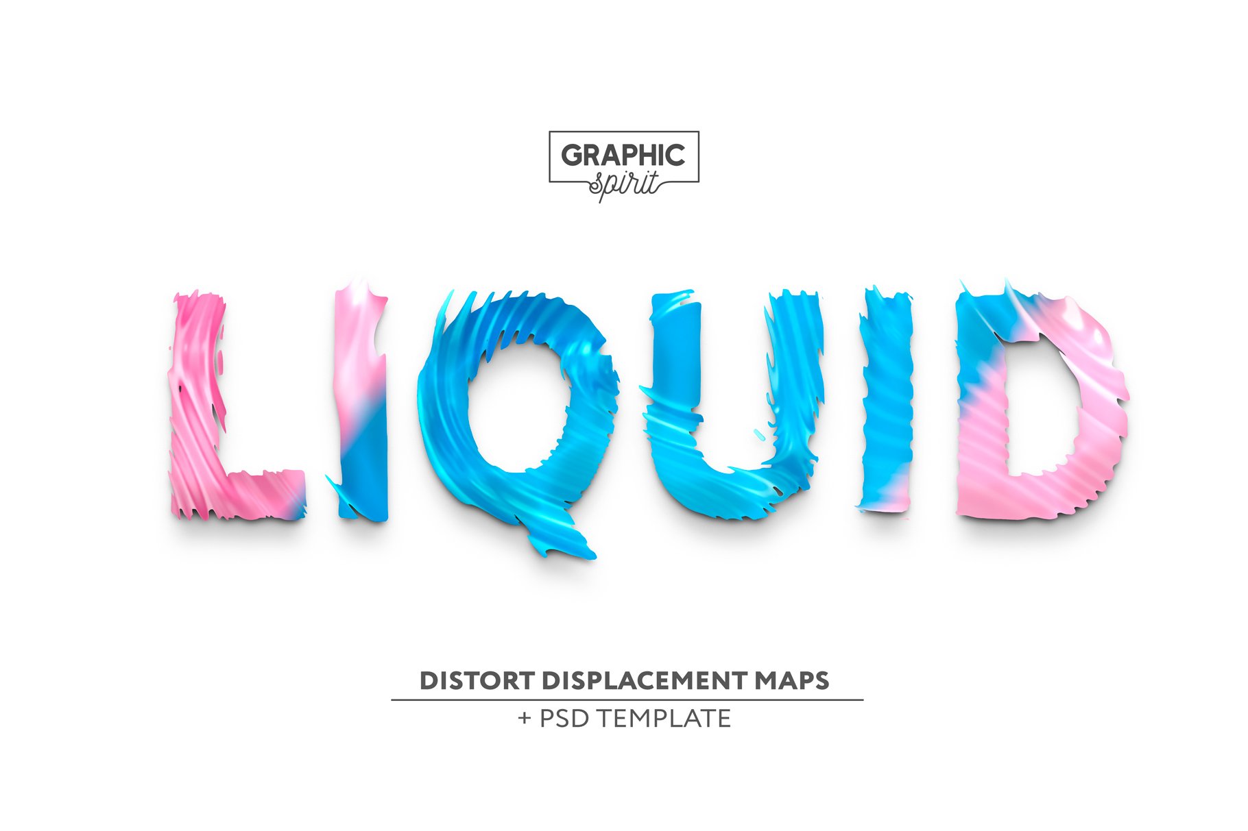 LIQUID Distort Displacement Maps +cover image.