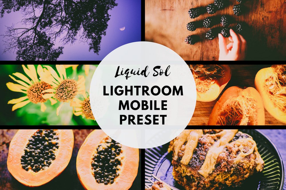 Liquid Sol Lightroom Mobile Presetcover image.