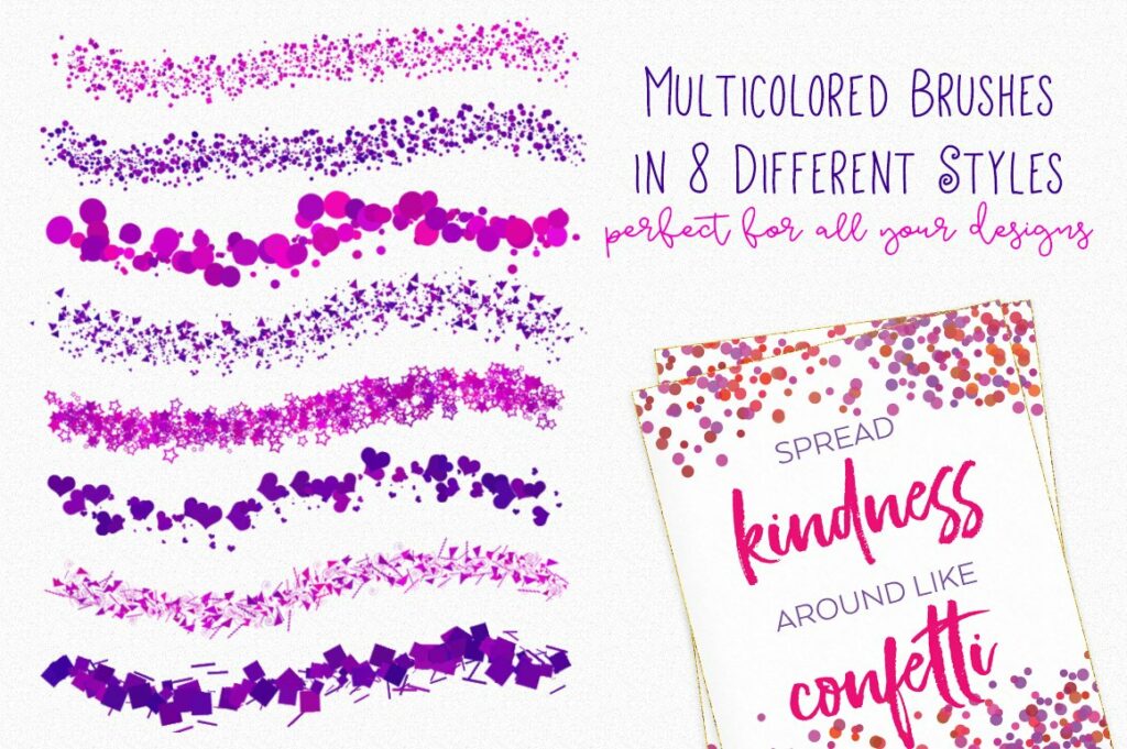 Confetti Brushes for MasterBundles