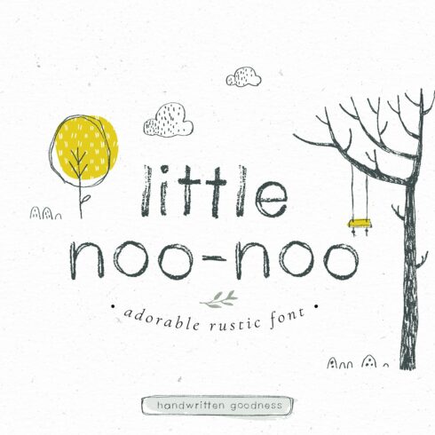 Little Noo-Noo rustic font cover image.