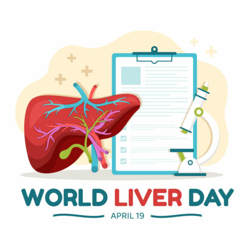 14 World Liver day Illustration cover image.