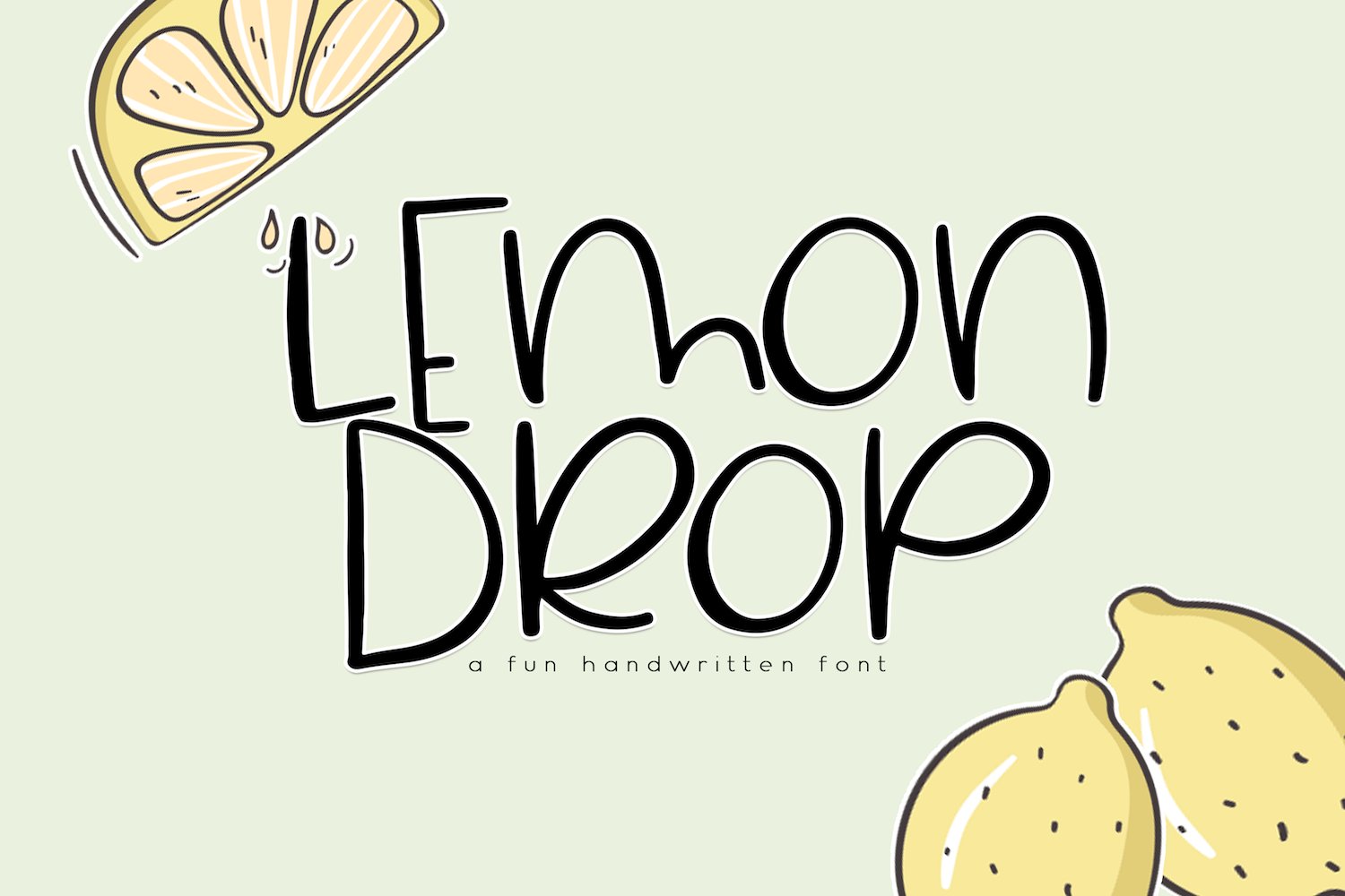 Lemon Drop - Fun & Quirky Font cover image.