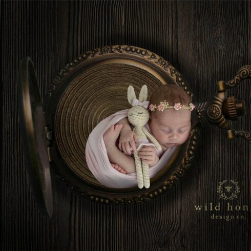 Baby in Locket Digital Backdropcover image.