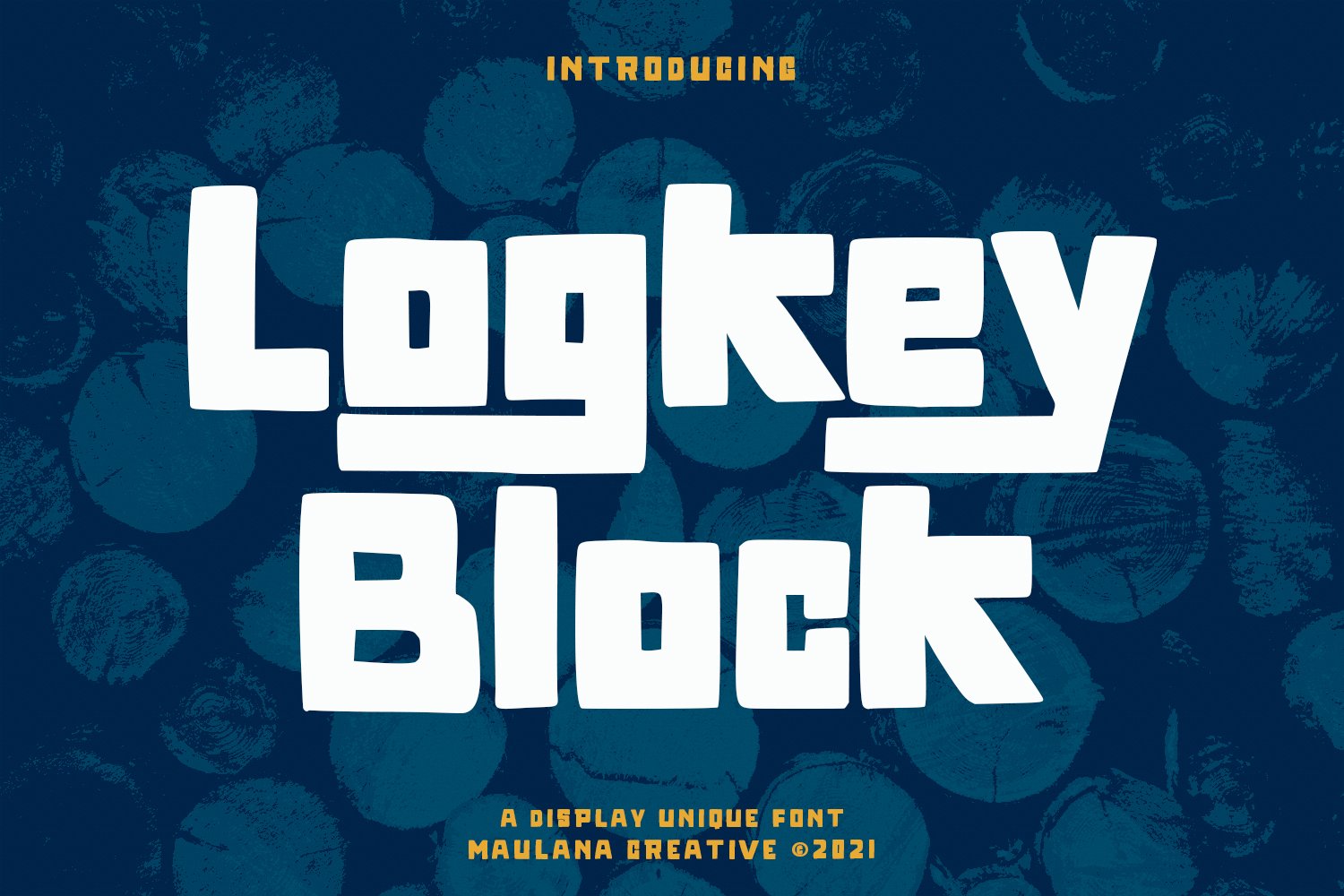 Logkey Block Display Unique Font cover image.