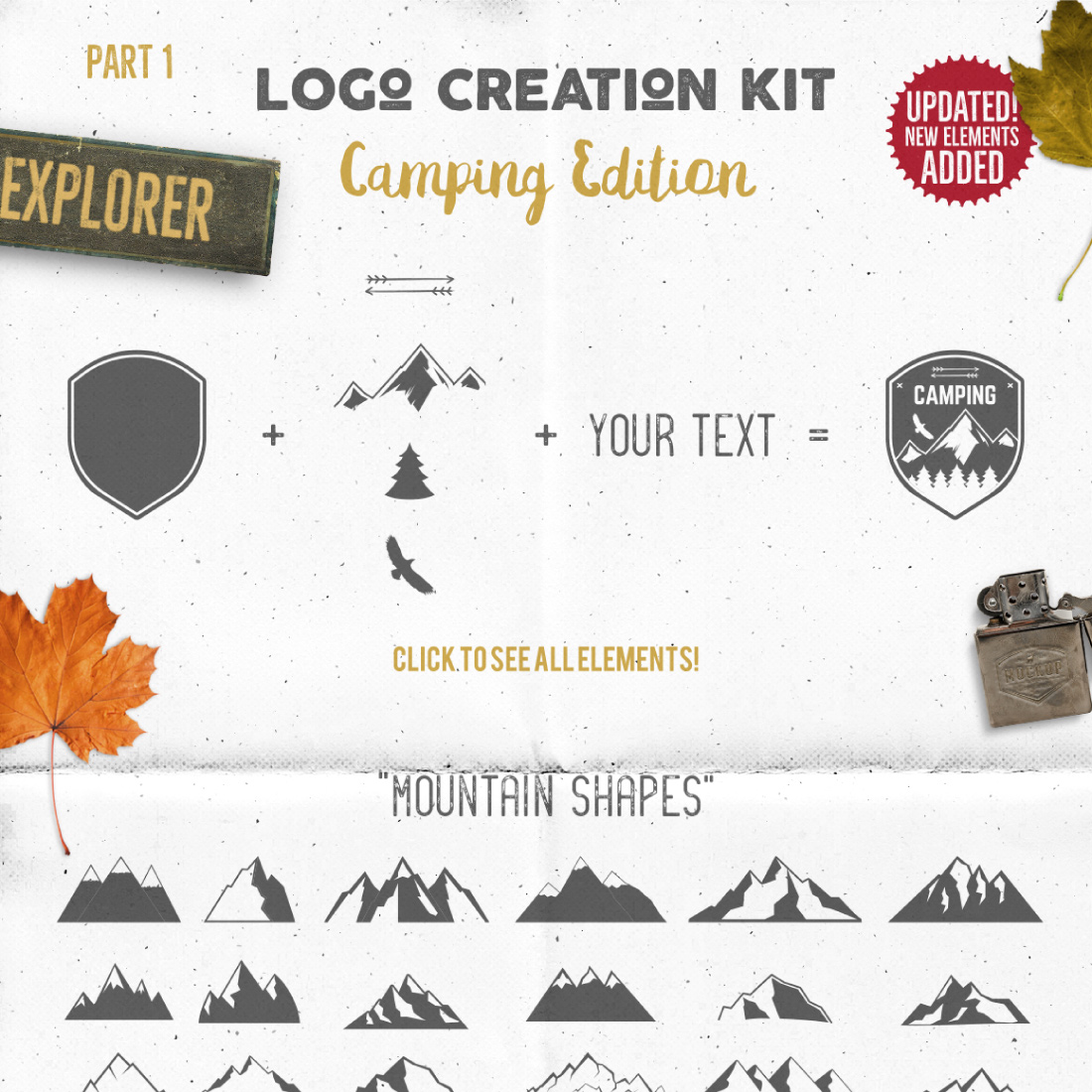 Logo Creation Kit - Camp Edition preview image.