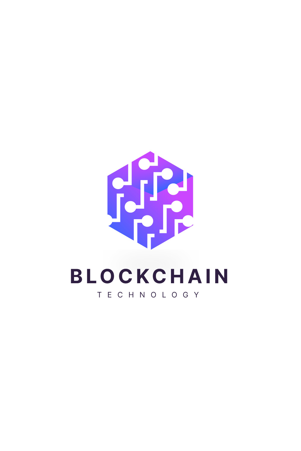 blockchain technology logo, block chain logo, crypto currency logo pinterest preview image.