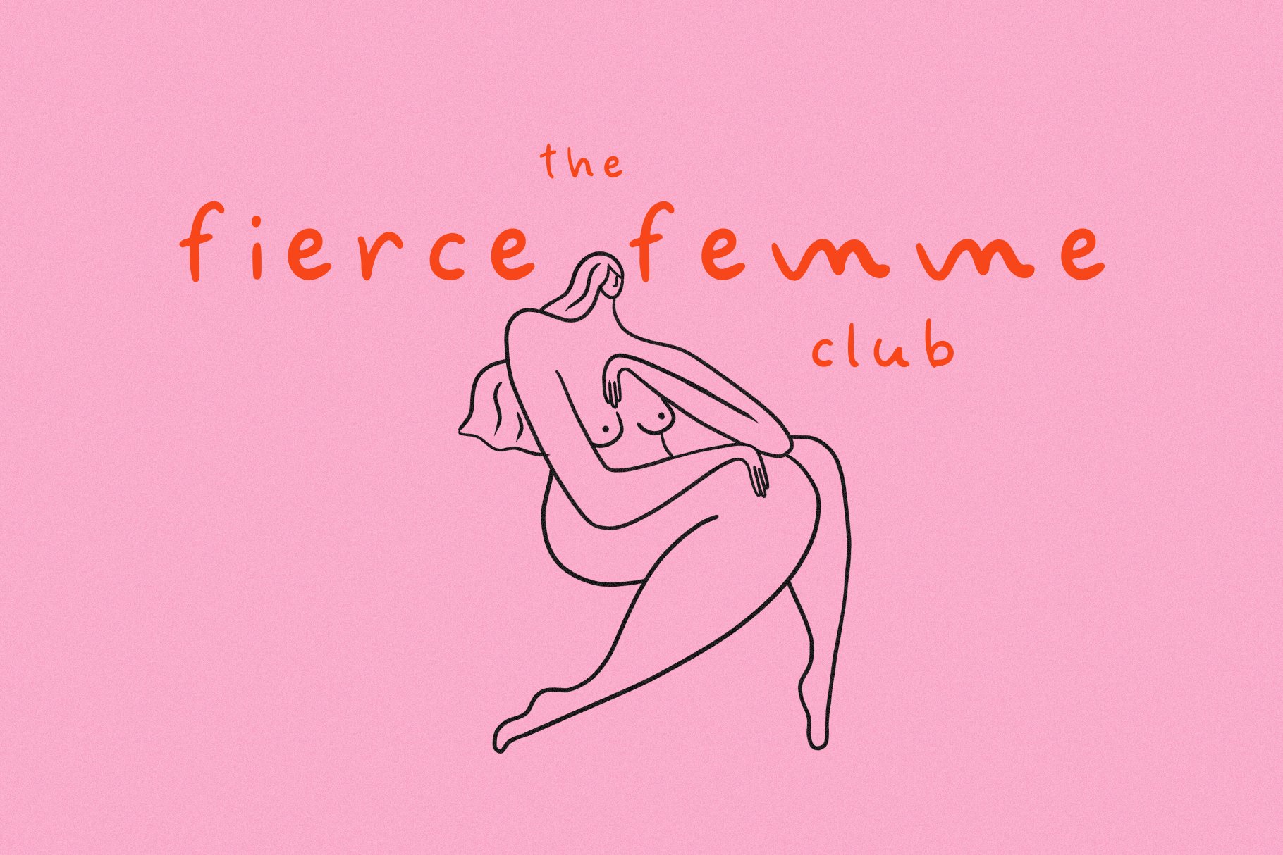 logo handwrriting type fierce femme 222